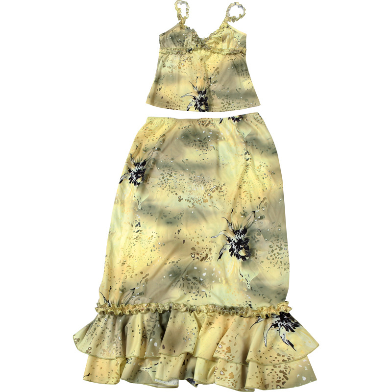 ชุดเดรสผู้หญิง 2 ชิ้น ลายดอกไม - Midi Skirt Floral บทวิจารณ์และราคา