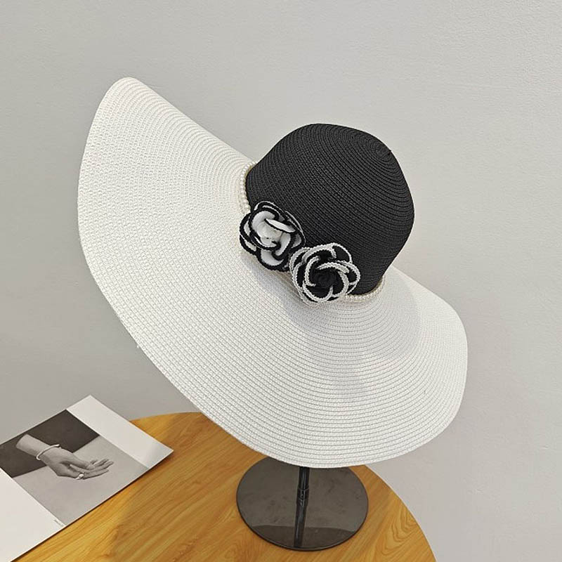 หมวกหน้าร้อนปีกกว้างสองโทนสำหร - Hat Floppy Wide บทวิจารณ์และราคา