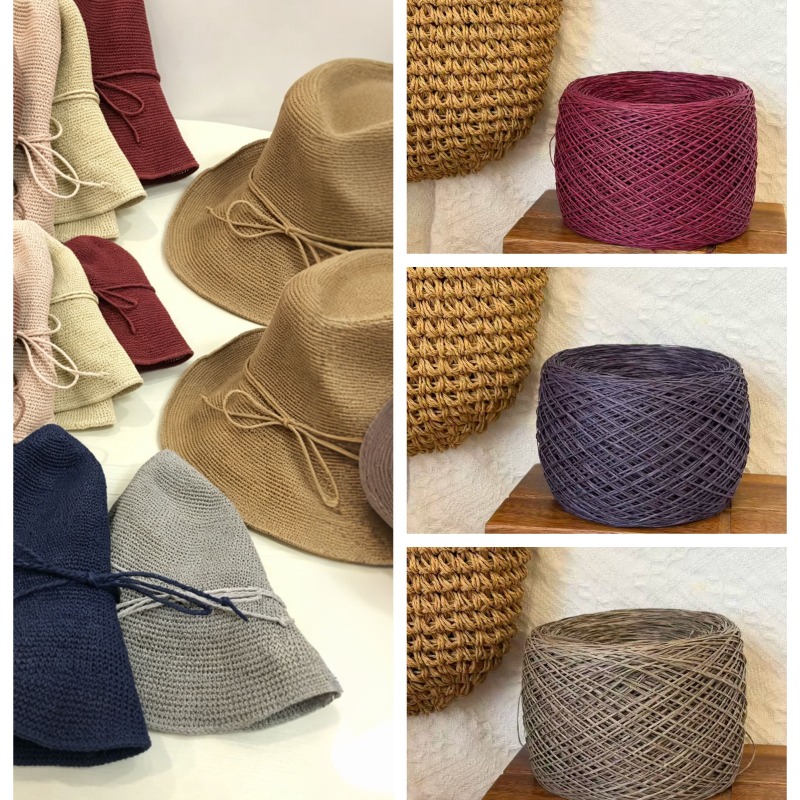 เส้นด้ายฝ้ายรัฟเฟียเนื้อละเอีย - Crochet Bag Raffia บทวิจารณ์และราคา