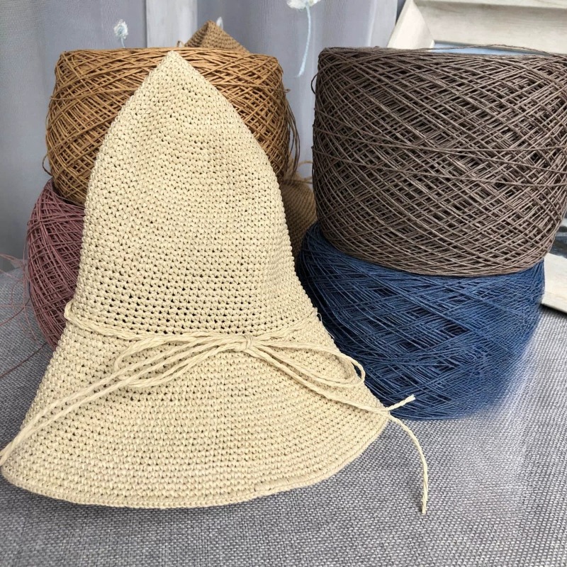 เส้นด้ายฝ้ายรัฟเฟียเนื้อละเอีย - Crochet Bag Raffia บทวิจารณ์และราคา